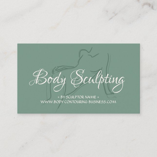 Carte De Visite sage Sculpture corporelle contouring spa (Devant)
