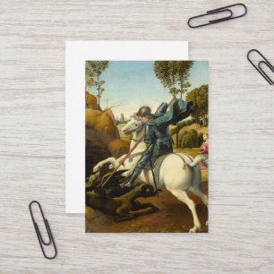 Carte De Visite Saint Georges et le Dragon, 1506 par Raphaël