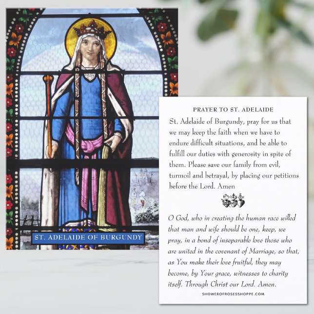 Carte De Visite Sainte Adélaïde Patronne des Secondes Noces (Créateur téléchargé)
