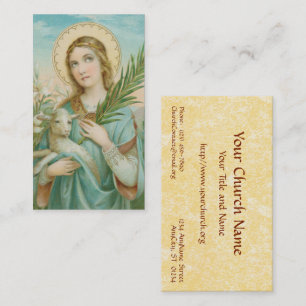 Carte De Visite Sainte Agnès de Rome (MH 01)