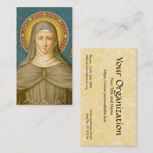 Carte De Visite Sainte-Claire d'Assise (SAU 027) FB Standard