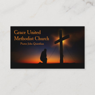 Carte De Visite Sainte Croix au coucher du soleil (Personnaliser)