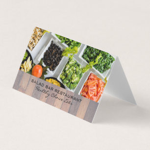 Carte De Visite Salade Bar   Culinaire