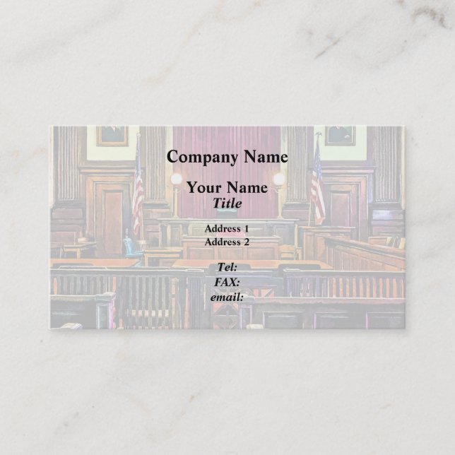 Carte De Visite Salle d'audience (Devant)