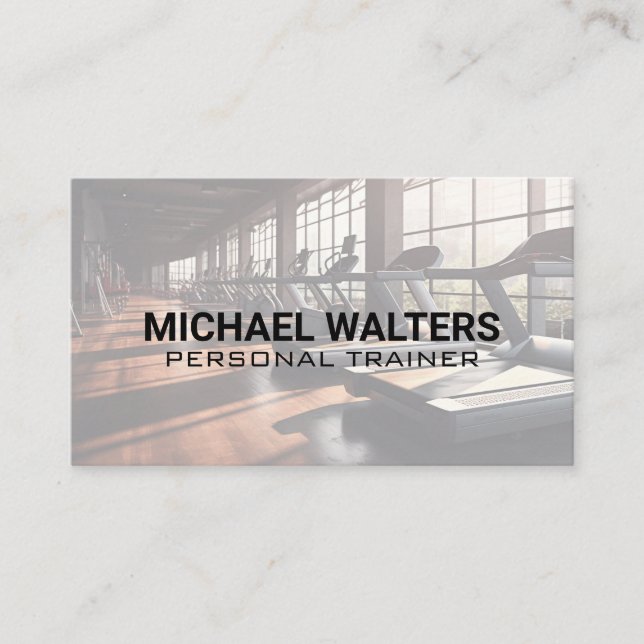 Carte De Visite Salle De Fitness | Aptitude à la formation (Devant)
