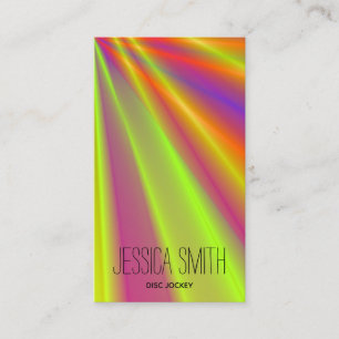Carte De Visite Salle de nuit abstraite Club Light Show DJ