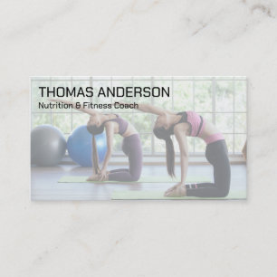Carte De Visite Salle de sport Fitness Yoga