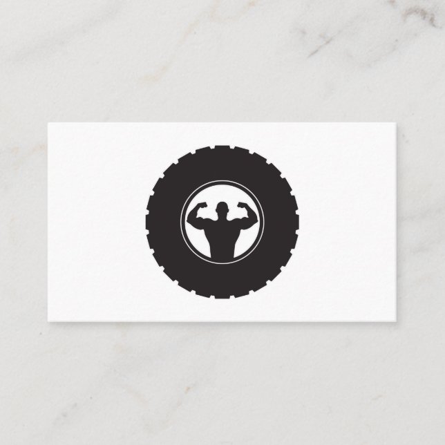 Carte De Visite Salle de sport intense (Devant)