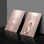 Carte De Visite Salon à ongle Manicuriste Rose Gold Polonais Splas<br><div class="desc">Salon à ongles Manicuriste Rose Gold Polonais Cartes de visite de splash.</div>