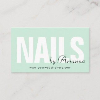 Carte De Visite Salon à ongles | Nail Tech | Clou Styliste Mentio