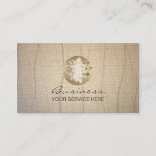 Carte De Visite Salon curatif de papier élégant de fleur de Lotu
