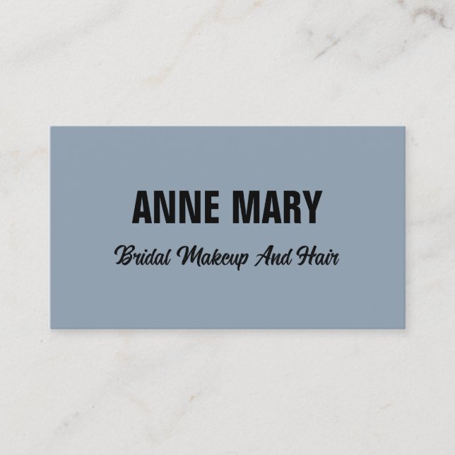 Carte De Visite Salon d'artiste de maquillage de cheveux Mariage b (Devant)