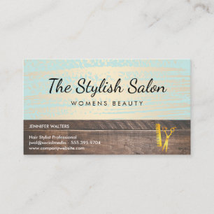 Carte De Visite Salon de beauté Brossé Gold