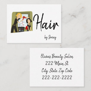 Carte de visite, Salon de beauté Cartes de visite