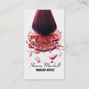 Carte De Visite Salon de beauté de Cosmetologist de maquilleur de