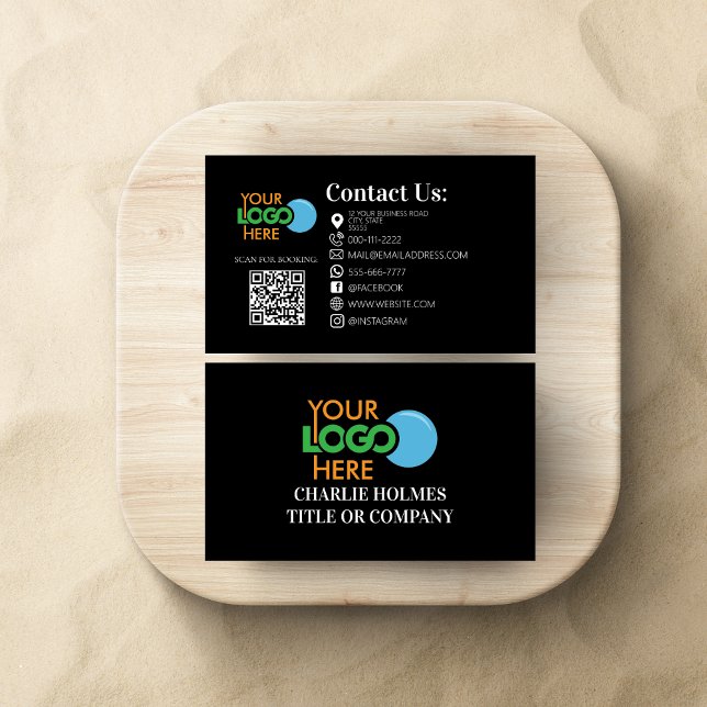 Carte De Visite Salon de beauté Lash Maquillage cheveux QR Code mo (Créateur téléchargé)