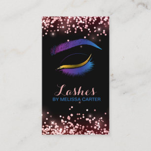 Carte De Visite Salon de beauté Maquillage Artiste Brows Lash Exte