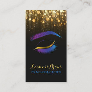 Carte De Visite Salon de beauté Maquillage Artiste Brows Lash Exte
