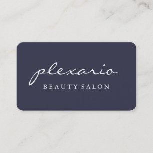 Carte De Visite Salon de beauté moderne BLEU simple