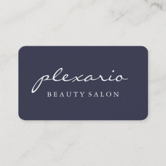 Carte De Visite Salon de beauté moderne BLEU simple