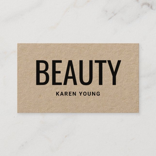 Carte De Visite Salon de beauté moderne maquillage rustique branch (Devant)