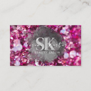 Carte De Visite Salon de Beauté Pink Diamonds