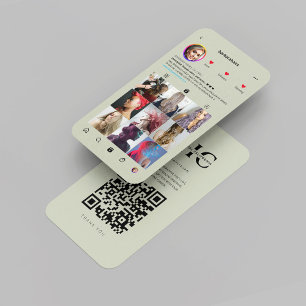 Carte De Visite Salon de cheveux moderne Instagram Hairstyliste Sa