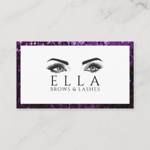 Carte De Visite Salon de cils et sourcils Extensions de cils