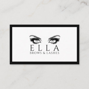 Carte De Visite Salon de cils et sourcils Extensions de cils
