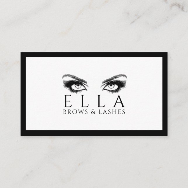 Carte De Visite Salon de cils et sourcils Extensions de cils (Devant)