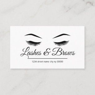 Carte De Visite Salon de cils & sourcils