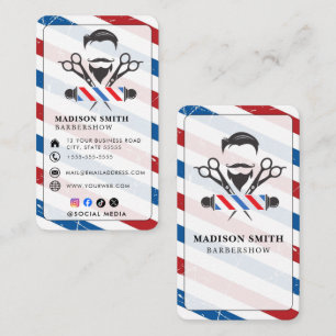 Carte De Visite Salon de coiffure Coiffeur professionnel Barbier