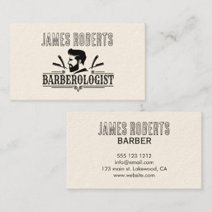 Carte De Visite Salon de coiffure Coiffeur Professionnel Barbier