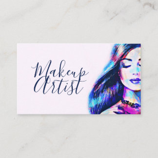 Carte De Visite Salon de coiffure de maquillage de beauté
