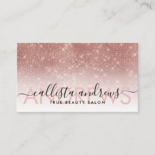 Carte De Visite Salon de coiffure de maquillage Ombre Parties scin