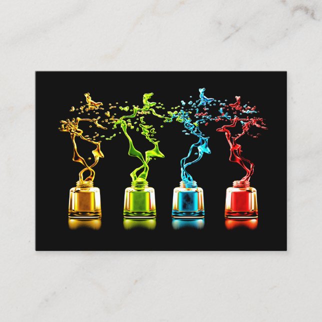 Carte De Visite Salon de manucure - Technicien à ongles - Art à on (Devant)