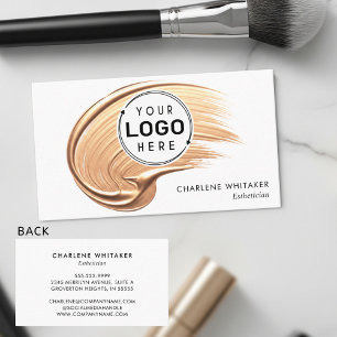 Carte De Visite Salon de maquillage de beauté Votre logo Maquillag
