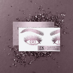 Carte De Visite Salon de maquillage Dusty Rose Shimmer