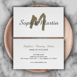 Carte De Visite Salon de maquillage moderne Artiste & Artiste Hair