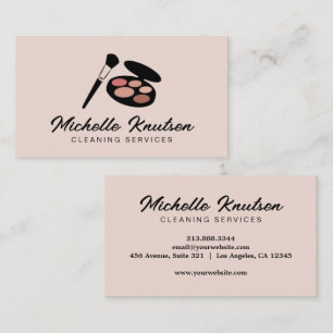 Carte De Visite Salon de maquillage rose moderne Artiste & Hair St