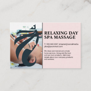 Carte De Visite Salon de massage Spa   Hôtel Resort