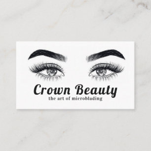 Carte De Visite Salon de microblading pour sourcils et cils