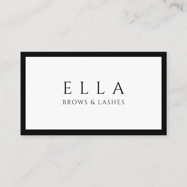 Carte De Visite Salon de Sourcils & Cils Extensions de Cils (Devant)