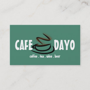 Carte De Visite Salon de Thé Café Vin Bière