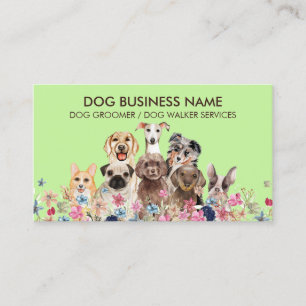 Carte De Visite salon de toilettage pour chien boutique garde d'an