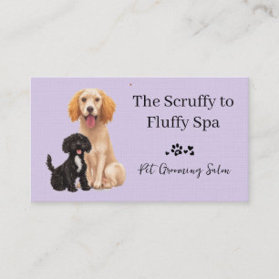 Carte De Visite Salon de toilettage pour chiens Soins pour animaux