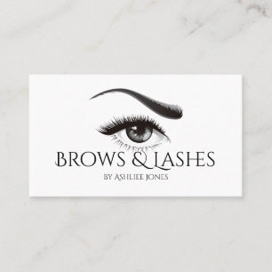 Carte De Visite Salon des extensions Eyebrows Microblading & Eyela