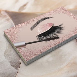 Carte De Visite Salon des extensions Eyelash Parties scintillant o