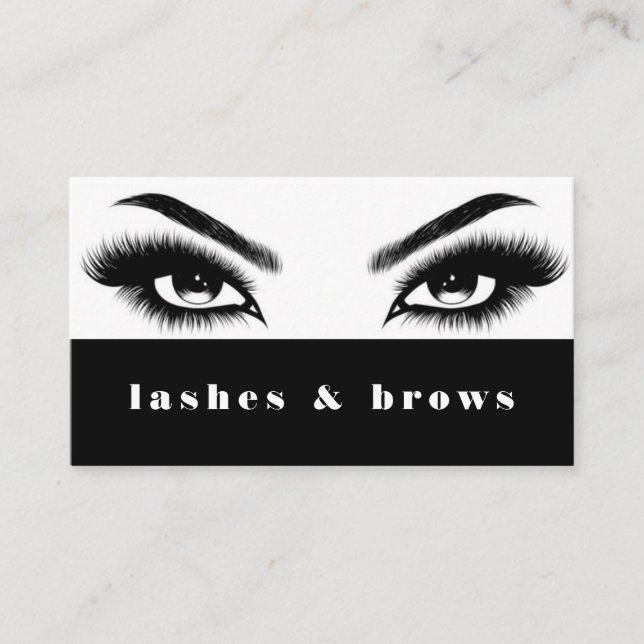 Carte De Visite Salon des extensions Lash Brows & Lashes (Devant)