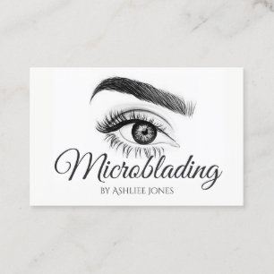 Carte De Visite Salon des sourcils et cils microblading